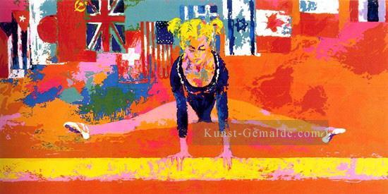 Olympic Gymnast impressionistischer Ölgemälde